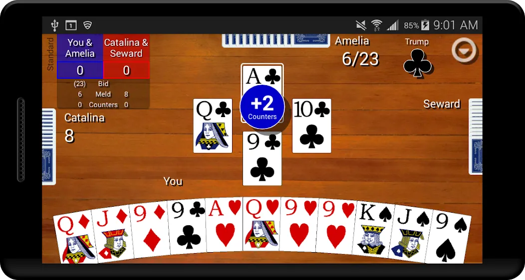 Pinochle Classic (Пиночл Классик) МОД/Взлом [Деньги, Монеты и Меню MOD] Screenshot 1