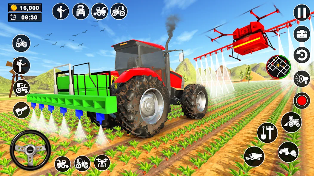 Real Tractor Driving Simulator (Реальный симулятор вождения трактора) МОД/Взлом [Бесконечные деньги, Монеты и Мега MOD] Screenshot 4