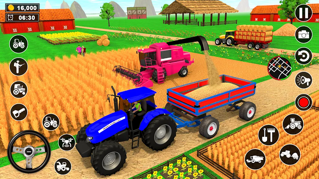 Real Tractor Driving Simulator (Реальный симулятор вождения трактора) МОД/Взлом [Бесконечные деньги, Монеты и Мега MOD] Screenshot 5