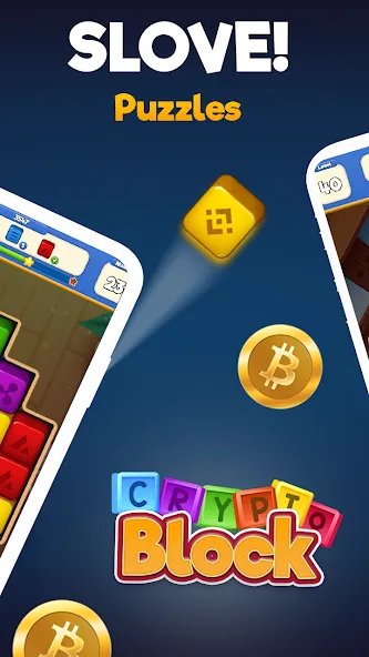 Crypto Blocks Puzzle Challenge МОД/Взлом [Деньги, Монеты и Меню MOD] Screenshot 2