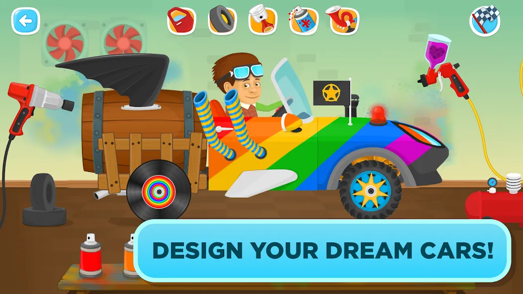 Garage Master - games for kids МОД/Взлом [Много монет, Открытые уровни и Мега MOD] Screenshot 3