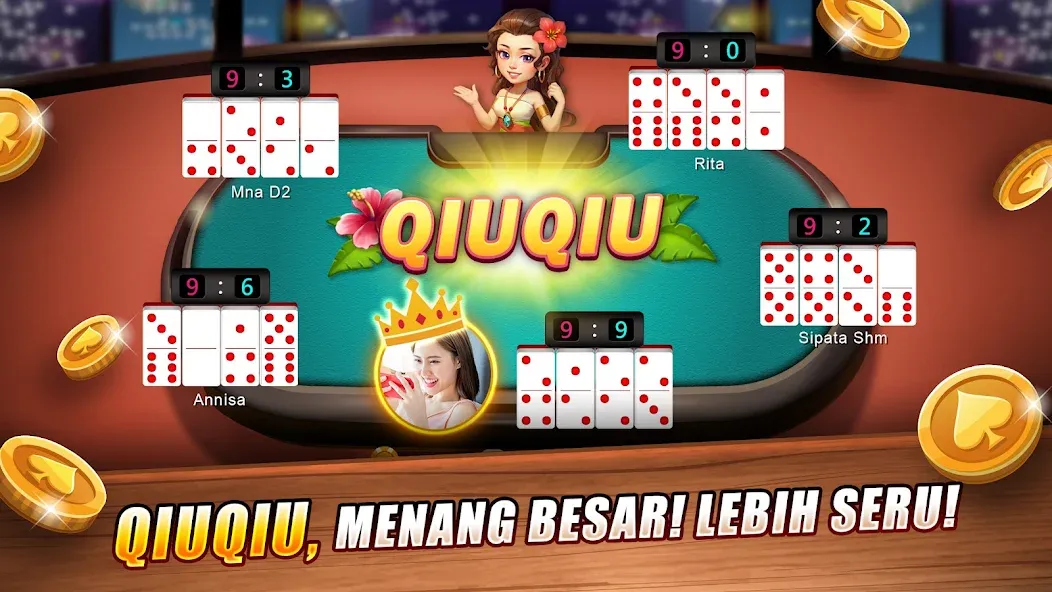LUXY Domino Gaple QiuQiu Poker (Лукси Домино Гапл Киукиу Покер) МОД/Взлом [Деньги, Монеты и Меню MOD] Screenshot 2