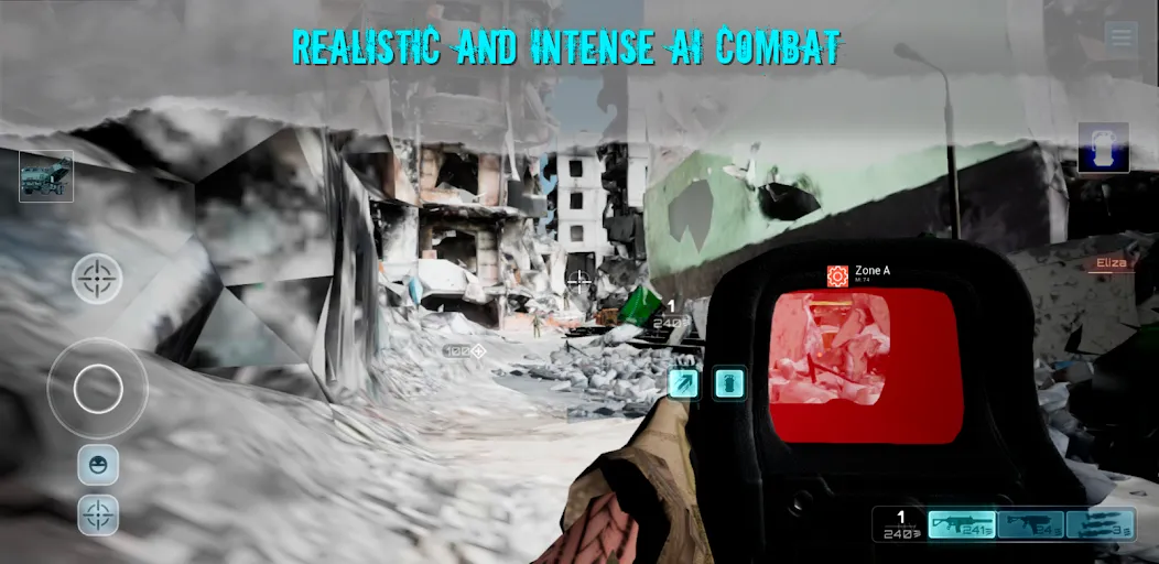 Shooter War WW3 CoopValor 2056 (Шутер  Третья мировая война) МОД/Взлом [Меню, Бесконечные монеты и Открытые уровни] Screenshot 3