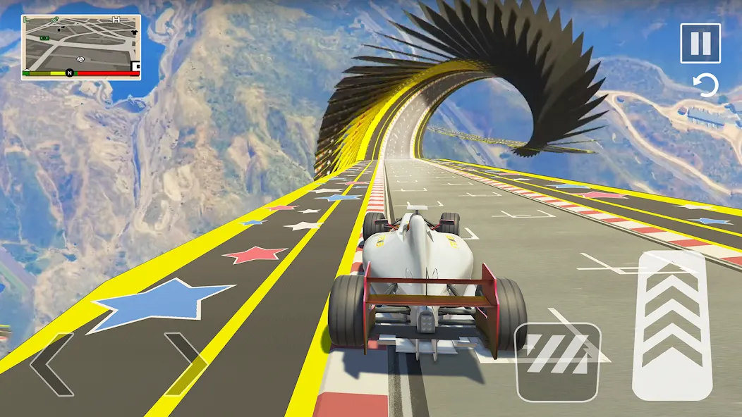 Formula Car Stunt - Car Games (Формула автомобиль трюк) МОД/Взлом [Меню, Бесконечные монеты и Открытые уровни] Screenshot 5