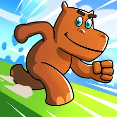 Скачать Взломанная Hippo Dash на Андроид (Много денег)