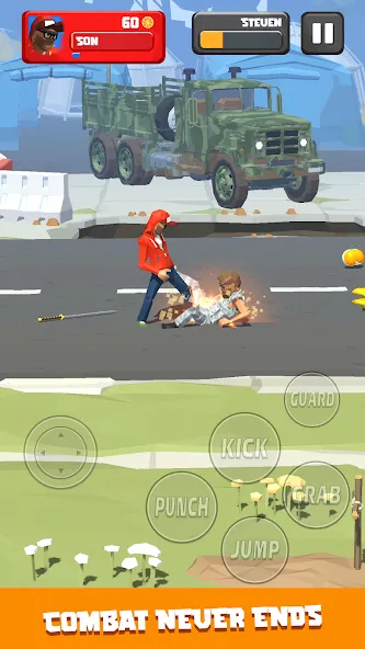 City Fighter: Vertical Limit (Сити Файтер) МОД/Взлом [Много денег, Монет и Все открыто] Screenshot 1