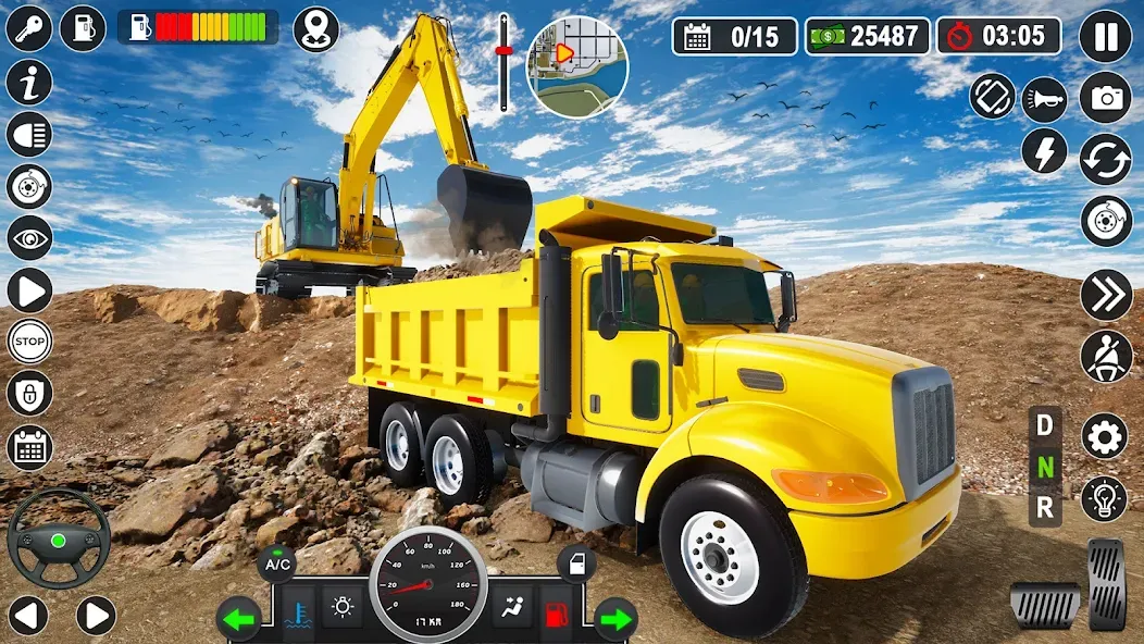 Construction Games Simulator МОД/Взлом [Меню, Бесконечные монеты и Открытые уровни] Screenshot 2