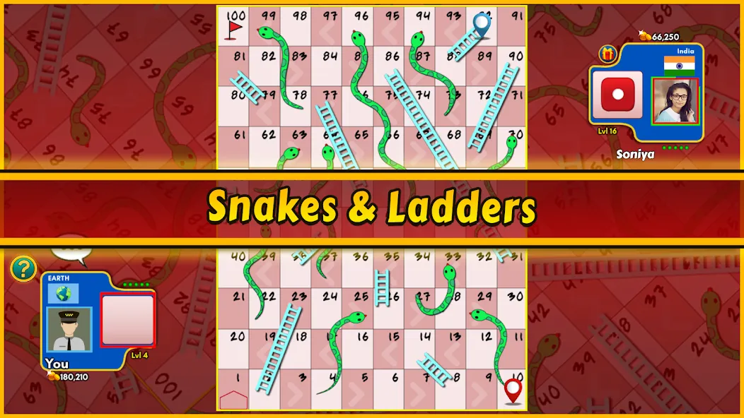 Snakes and Ladders King (Снейкс энд Ладдерс Кинг) МОД/Взлом [Бесконечные деньги, Монеты и Мега MOD] Screenshot 3