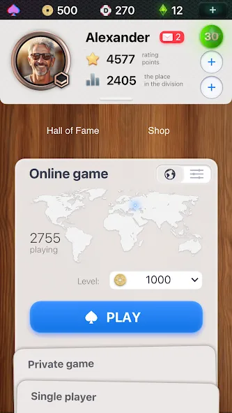 Durak Championship МОД/Взлом [Деньги, Монеты и Меню MOD] Screenshot 1