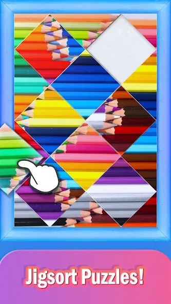 Jigsort Puzzles (Джигсорт Пазлы) МОД/Взлом [Деньги, Монеты и Меню MOD] Screenshot 4