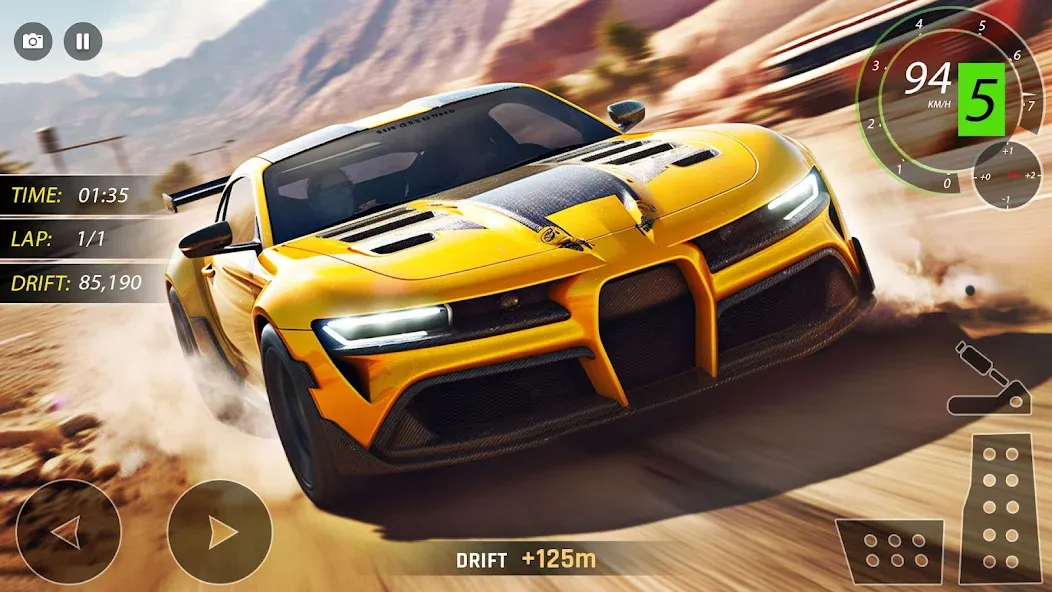 Highway Drifting Racing Games МОД/Взлом [Много денег, Монет и Все открыто] Screenshot 3