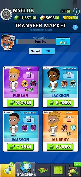 Idle Soccer Story - Tycoon RPG (Айдл Соккер Стори) МОД/Взлом [Меню, Бесконечные монеты и Открытые уровни] Screenshot 3