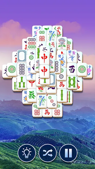Mahjong Club - Solitaire Game МОД/Взлом [Меню, Бесконечные монеты и Открытые уровни] Screenshot 1