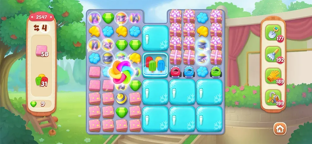 Garden Affairs: Design & Match (Гарден Эфферс) МОД/Взлом [Много монет, Открытые уровни и Мега MOD] Screenshot 4