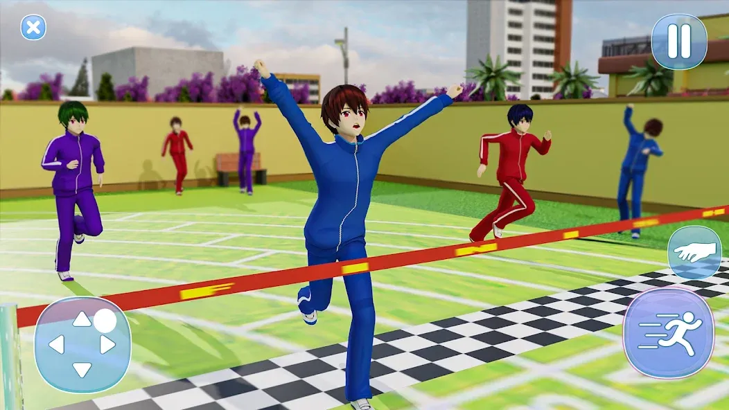 Anime Boy High School Life 3d МОД/Взлом [Бесконечные деньги, Монеты и Мега MOD] Screenshot 3