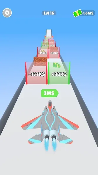 Plane Evolution! МОД/Взлом [Меню, Бесконечные монеты и Открытые уровни] Screenshot 1