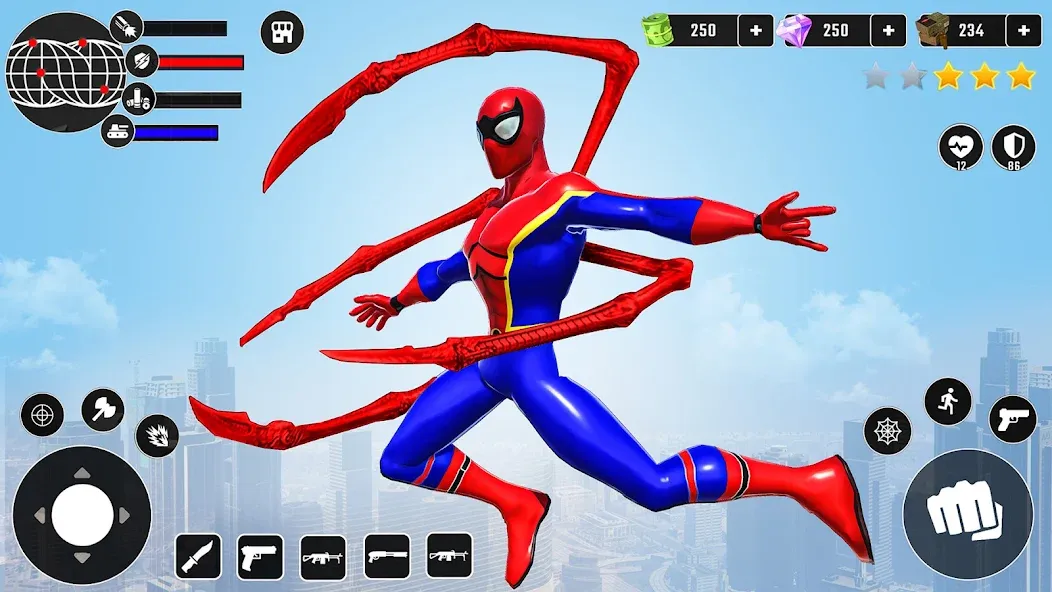Miami Superhero: Spider Games МОД/Взлом [Деньги, Монеты и Меню MOD] Screenshot 1
