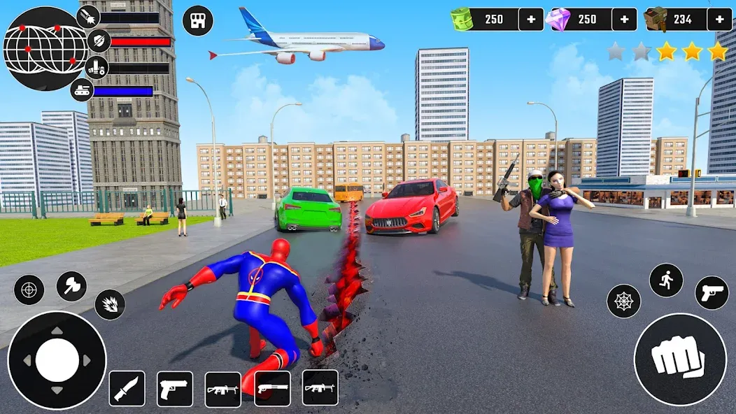 Miami Superhero: Spider Games МОД/Взлом [Деньги, Монеты и Меню MOD] Screenshot 4
