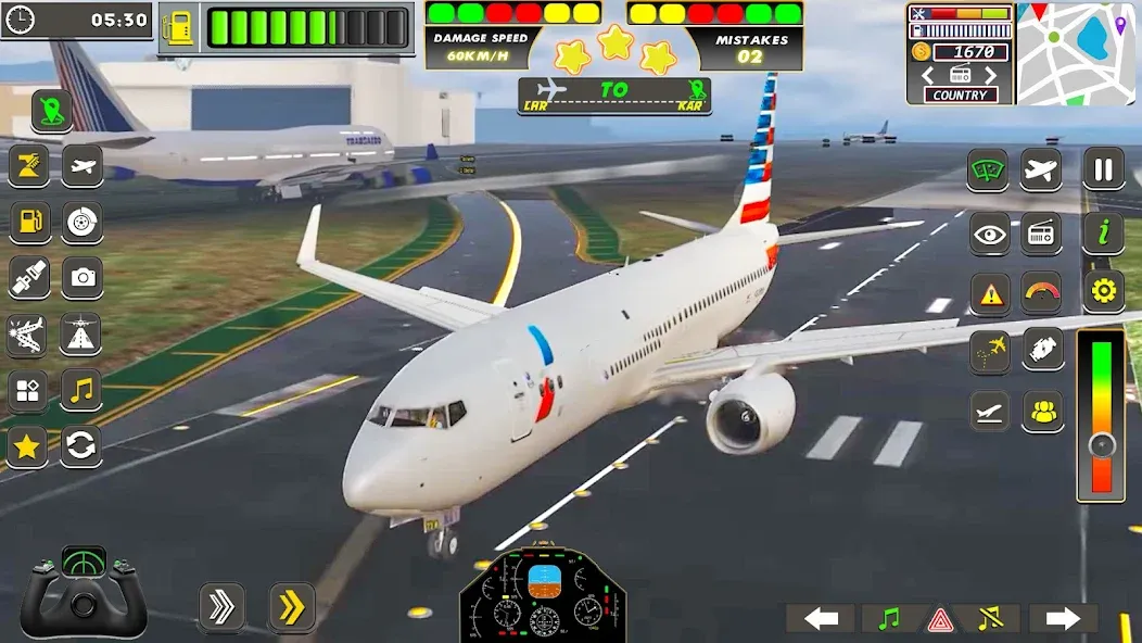Real Flight Sim Airplane Games (Реал Флайт Сим Авиасимуляторы игры на самолеты) МОД/Взлом [Деньги, Монеты и Меню MOD] Screenshot 1