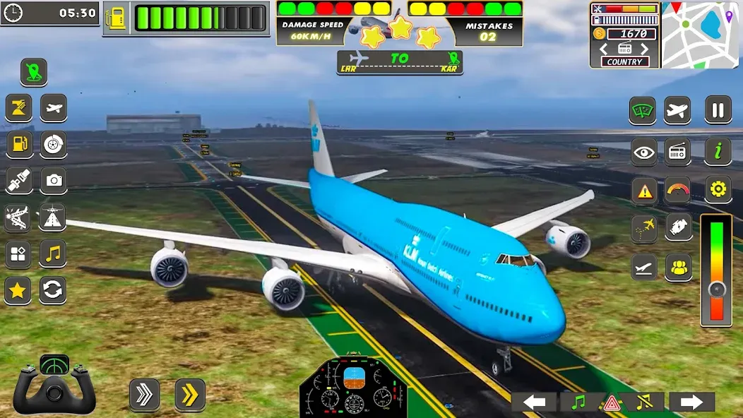 Real Flight Sim Airplane Games (Реал Флайт Сим Авиасимуляторы игры на самолеты) МОД/Взлом [Деньги, Монеты и Меню MOD] Screenshot 2