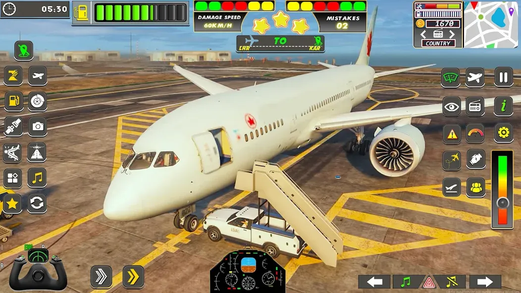 Real Flight Sim Airplane Games (Реал Флайт Сим Авиасимуляторы игры на самолеты) МОД/Взлом [Деньги, Монеты и Меню MOD] Screenshot 3
