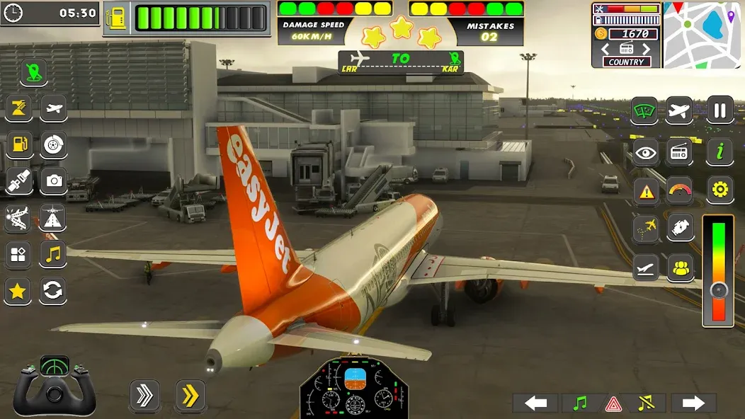 Real Flight Sim Airplane Games (Реал Флайт Сим Авиасимуляторы игры на самолеты) МОД/Взлом [Деньги, Монеты и Меню MOD] Screenshot 4