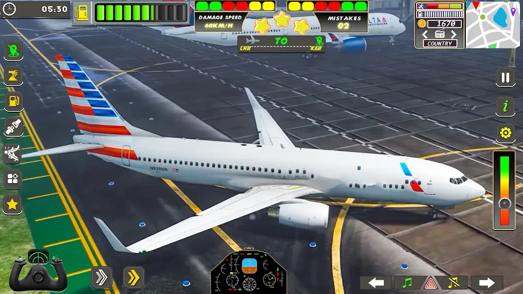 Real Flight Sim Airplane Games (Реал Флайт Сим Авиасимуляторы игры на самолеты) МОД/Взлом [Деньги, Монеты и Меню MOD] Screenshot 5