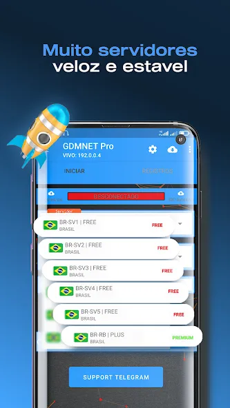 GDMNET Pro - Client VPN - SSH (ГДМНЕТ Про) МОД/Взлом [Много денег, Монет и Все открыто] Screenshot 2