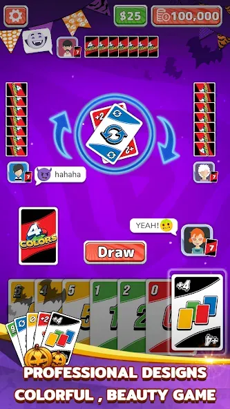 4 Colors Card Game (Цвета Карточная Игра) МОД/Взлом [Все открыто, Дополнительные деньги и Меню MOD] Screenshot 2