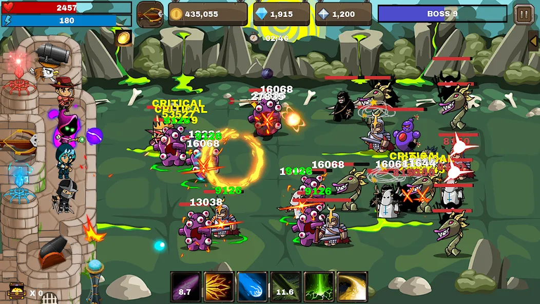 Final Castle Defence:Idle RPG (Финальная Защита Замка) МОД/Взлом [Меню, Бесконечные монеты и Открытые уровни] Screenshot 4