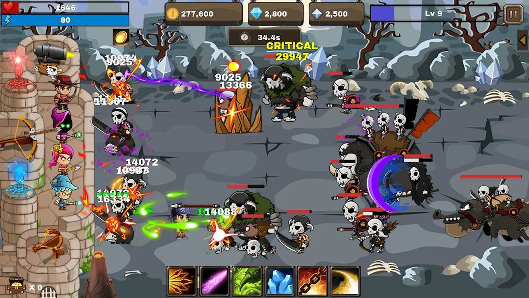 Final Castle Defence:Idle RPG (Финальная Защита Замка) МОД/Взлом [Меню, Бесконечные монеты и Открытые уровни] Screenshot 5