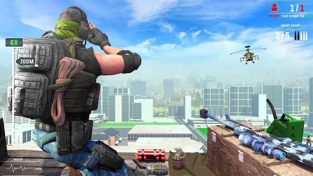 Banduk Game - Sniper Gun Games (Снайперская Война 3D) МОД/Взлом [Деньги, Монеты и Меню MOD] Screenshot 4