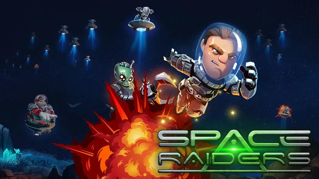 Space Raiders RPG МОД/Взлом [Меню, Бесконечные монеты и Открытые уровни] Screenshot 1
