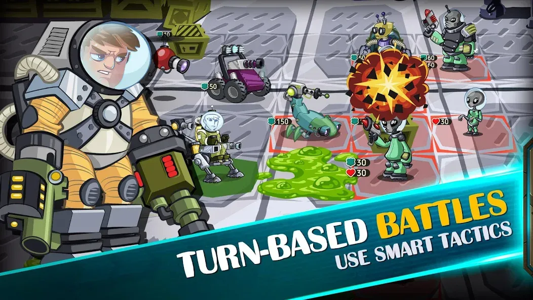 Space Raiders RPG МОД/Взлом [Меню, Бесконечные монеты и Открытые уровни] Screenshot 4