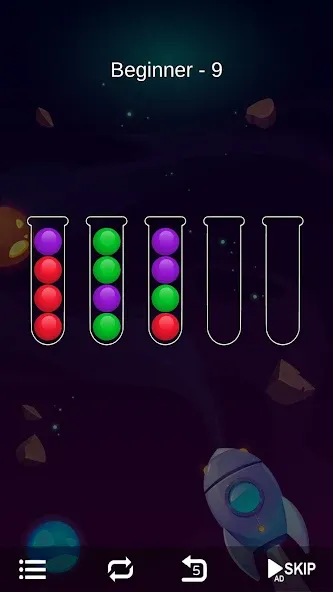 Ball Sort - Bubble Sort Puzzle (Болл Сорт) МОД/Взлом [Деньги, Монеты и Меню MOD] Screenshot 3