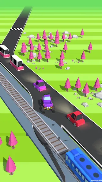 Traffic Run!: Driving Game МОД/Взлом [Деньги, Монеты и Меню MOD] Screenshot 2