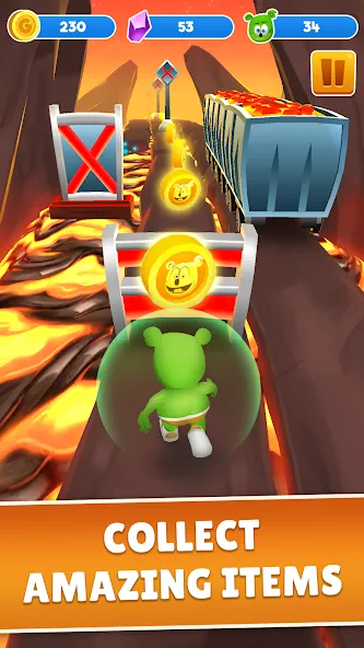 Gummy Bear Run: Running Games (Гамми Бер Ран) МОД/Взлом [Много монет, Открытые уровни и Мега MOD] Screenshot 4