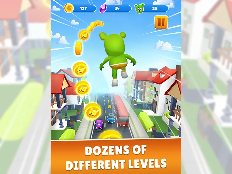 Gummy Bear Run: Running Games (Гамми Бер Ран) МОД/Взлом [Много монет, Открытые уровни и Мега MOD] Screenshot 5
