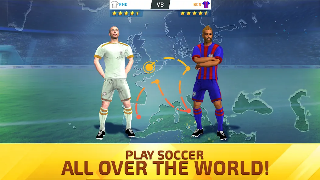 Soccer Star 24 Top Leagues (Футбольная звезда 23 Топ Лиги) МОД/Взлом [Много денег, Монет и Все открыто] Screenshot 5