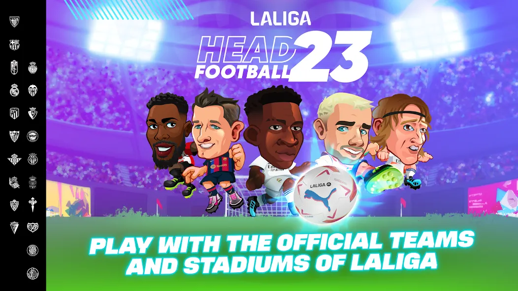 LALIGA Head Football 23 SOCCER (Хед Футбол) МОД/Взлом [Много монет, Открытые уровни и Мега MOD] Screenshot 1