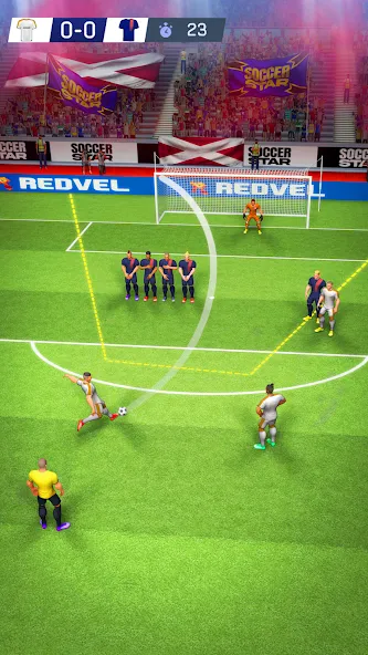 Soccer Star: Super Champs (Соккер Стар 22) МОД/Взлом [Все открыто, Дополнительные деньги и Меню MOD] Screenshot 1