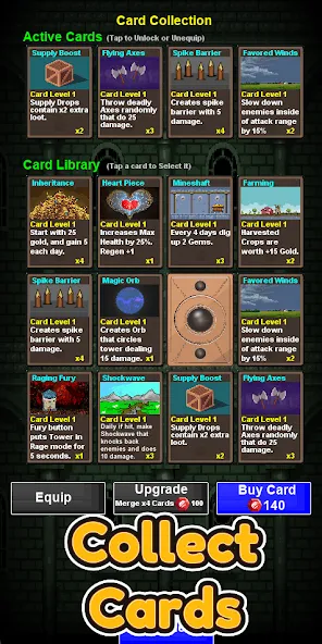 Lone Tower Roguelike Defense (Лон Тауэр Рогалик Защиты) МОД/Взлом [Деньги, Монеты и Меню MOD] Screenshot 3