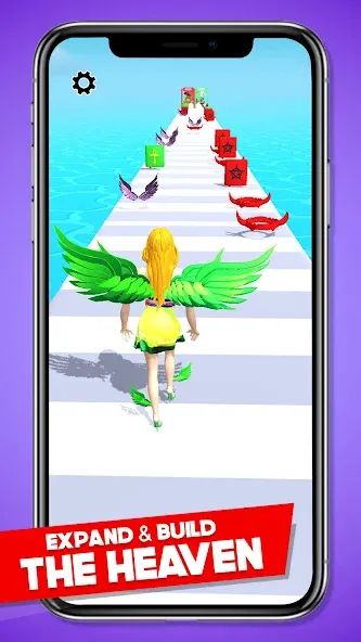 Heaven Life Rush! Paradise Run МОД/Взлом [Все открыто, Дополнительные деньги и Меню MOD] Screenshot 2