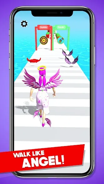 Heaven Life Rush! Paradise Run МОД/Взлом [Все открыто, Дополнительные деньги и Меню MOD] Screenshot 4