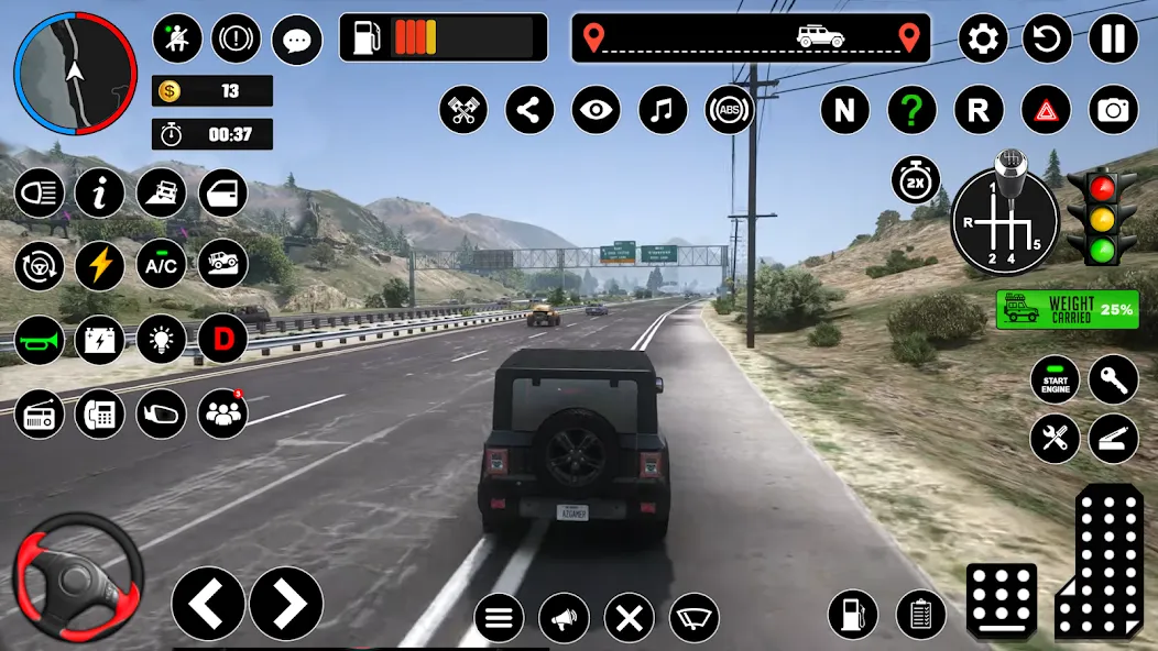 Offroad Jeep Driving & Parking МОД/Взлом [Много монет, Открытые уровни и Мега MOD] Screenshot 1