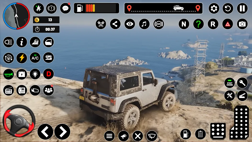 Offroad Jeep Driving & Parking МОД/Взлом [Много монет, Открытые уровни и Мега MOD] Screenshot 5