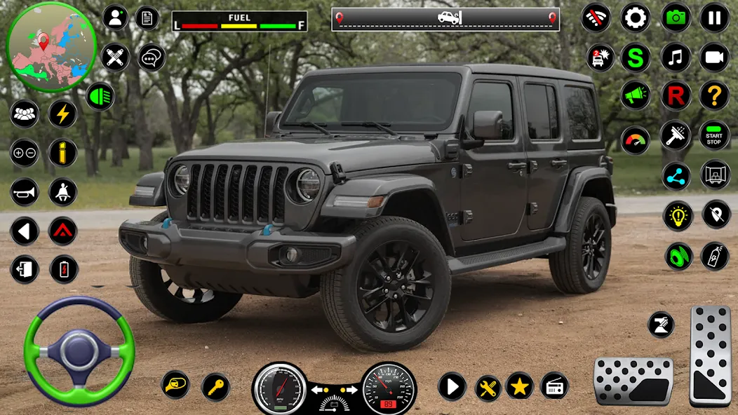 Jeep Driving Simulator offRoad (Джип Драйвинг Симулятор вне дороги) МОД/Взлом [Бесконечные деньги, Монеты и Мега MOD] Screenshot 4