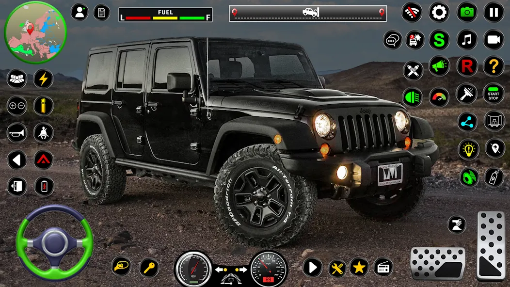 Jeep Driving Simulator offRoad (Джип Драйвинг Симулятор вне дороги) МОД/Взлом [Бесконечные деньги, Монеты и Мега MOD] Screenshot 5