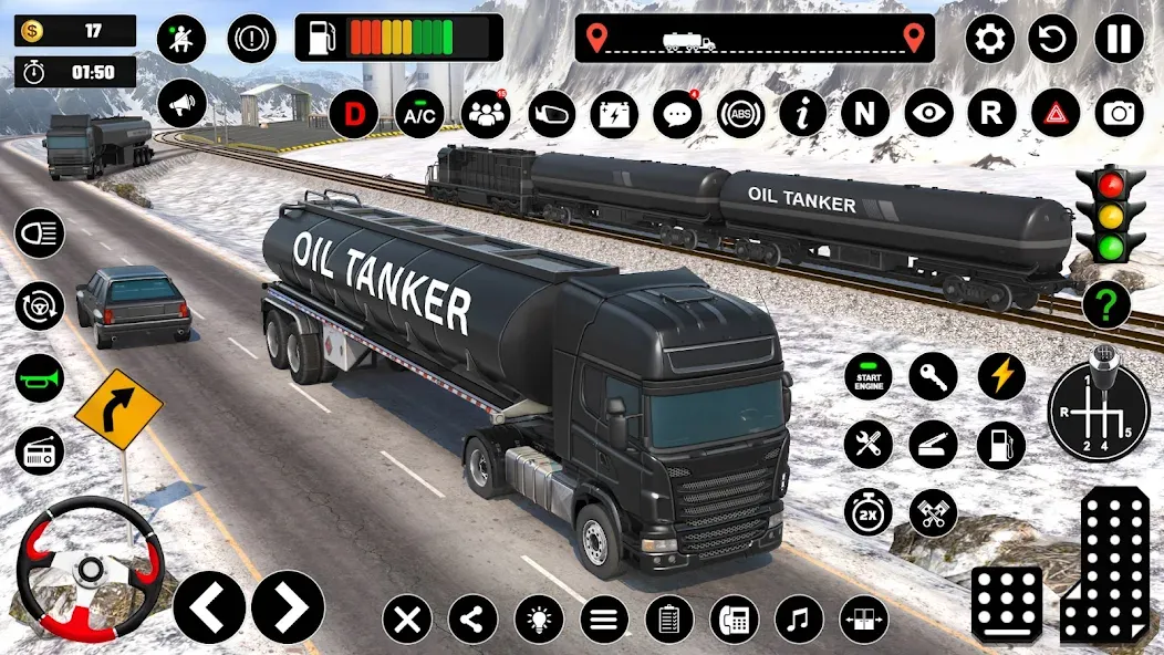 Oil Truck Games: Driving Games МОД/Взлом [Все открыто, Дополнительные деньги и Меню MOD] Screenshot 3