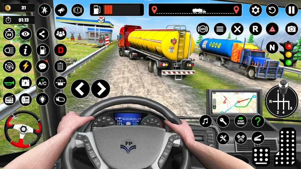 Oil Truck Games: Driving Games МОД/Взлом [Все открыто, Дополнительные деньги и Меню MOD] Screenshot 4